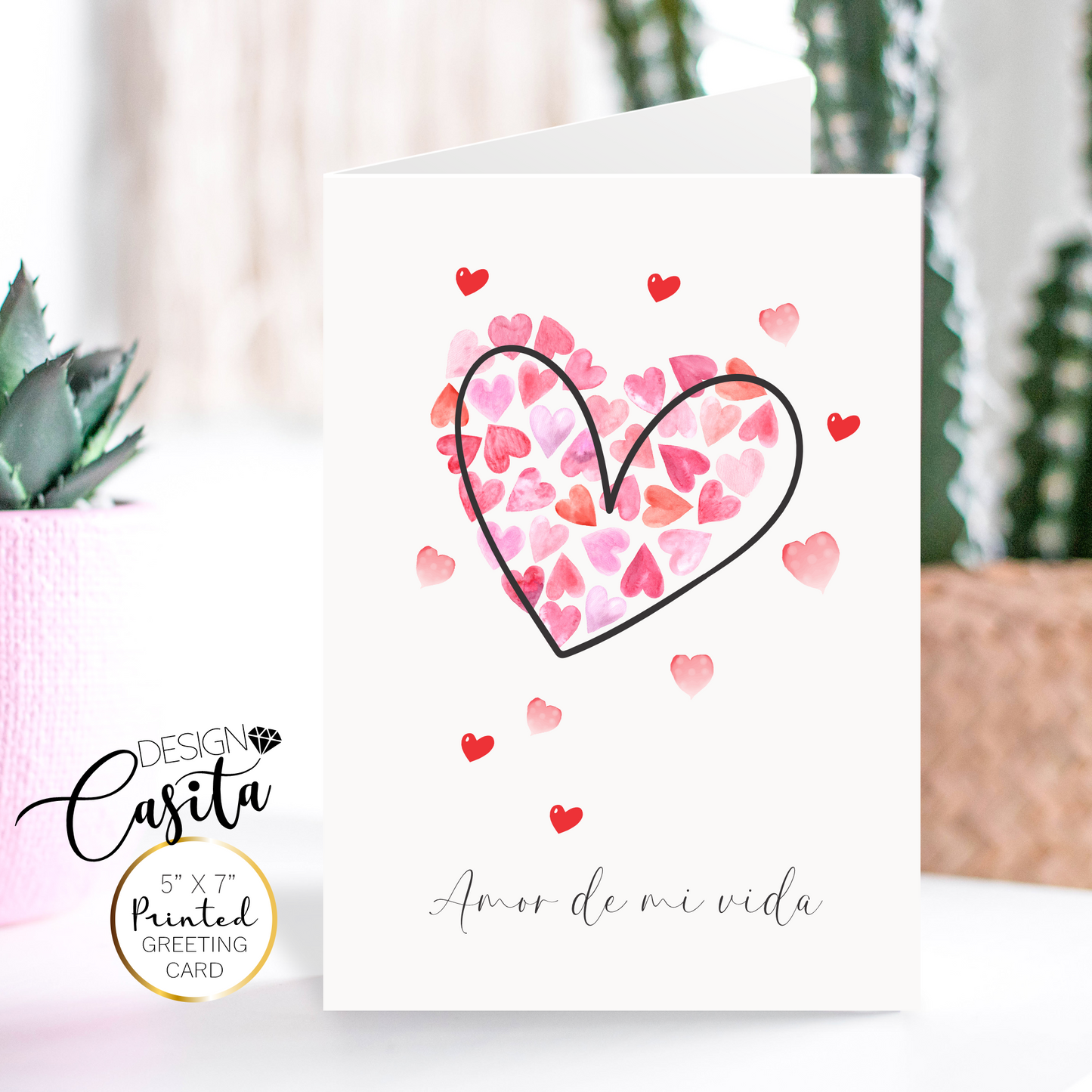 Amor de mi Vida Spanish Valentine's Day Greeting Card