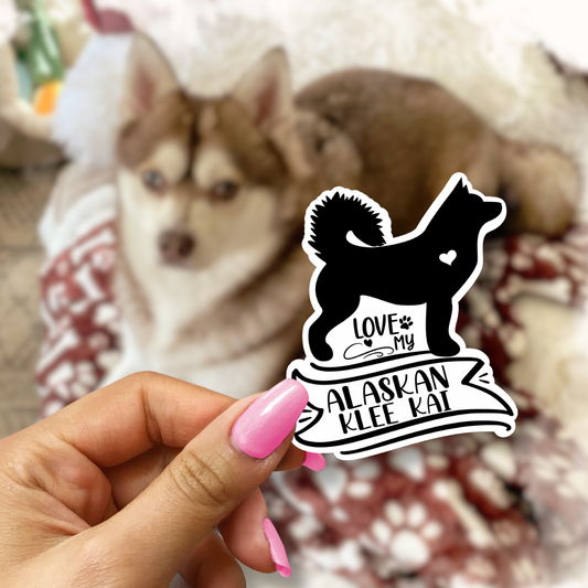 Alaskan Klee Kai Dog Sticker